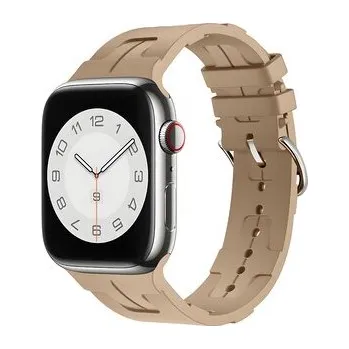 Chytré hodinky Silikonový řemínek se vzorkem pro Apple Watch 38/40/41mm,Kapučíno