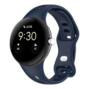 Chytré hodinky Jednobarevný náhradní řemínek Google Pixel Watch,Tmavě modrá