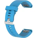 QuickFit silikonový hladký řemínek s přezkou 20mm,Modrý