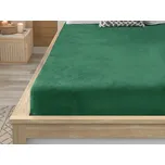 Prostěradlo mikroplyš SOFT 180x200 cm tmavě zelené 209731880