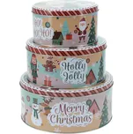 Vánoční plechové dózy Merry Christmas…