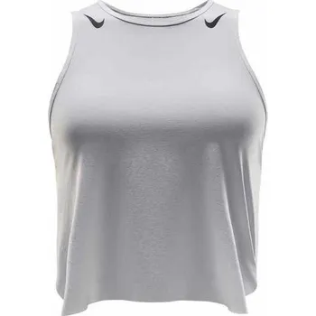 Dámské funkční tílko Nike W NK ARSWFT DFADV CROP TANK W bílé FN2713-100 - XL | UK 17 | US 18