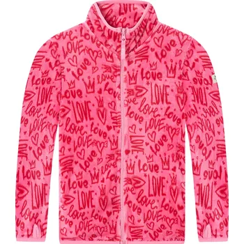 Dívčí mikina Dívčí mikina - Wolf & Wolfie B2549, sytě růžová Barva: Růžová, Velikost: 122