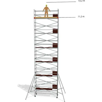 Lešení Hliníkové lešení Klasiko - výška 13,2 m - 3,2 m x 0,85 m (d/š)