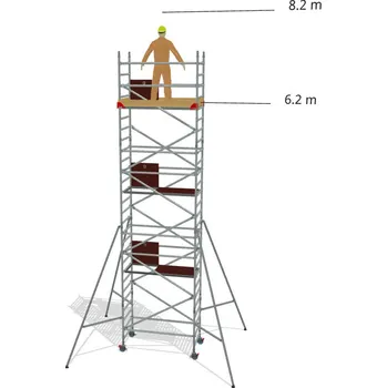Lešení Hliníkové lešení Klimatek - výška 8,2 m - 1,8 m x 0,85 m (d/š)