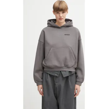 Dámská mikina Mikina WRSTBHVR Dara dámská, šedá barva, s kapucí, s aplikací, W2025TT.3087, L, 90X