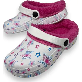 Dívčí pantofle Fashion Dívčí růžové zateplené gumové nazouváky Barva: Růžová, Velikost: 31