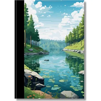 Záznamní kniha A4 linkovaná, 200 listů