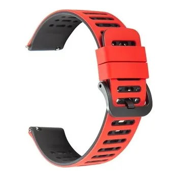 Chytré hodinky Dvojbarevný řemínek s přezkou 22mm,Červeno-Černý