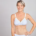 Měkká bavlněná podprsenka bílá L