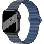 Silikonový magnetický řemínek pro Apple Watch 42/44/45/46/49mm,Modrá