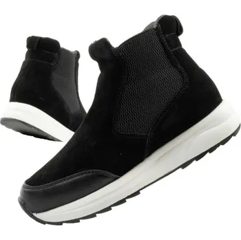 Dámská běžecká obuv Scholl Beverly Bootie dámské kotníkové boty kožené černé dámské 35