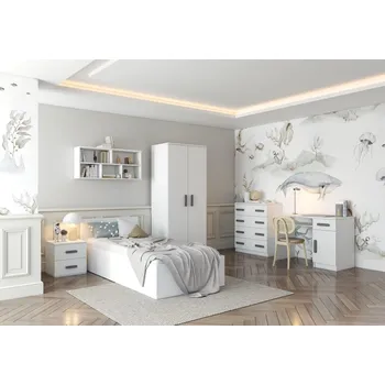 Dětský pokoj Idzczak Dětský pokoj Smyk I - sestava C bílá Vyber barvu: Šedá