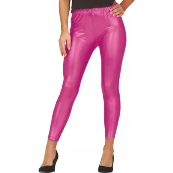 Legíny Růžové Magenta Fuchsia Metalické Lesklé vel. L