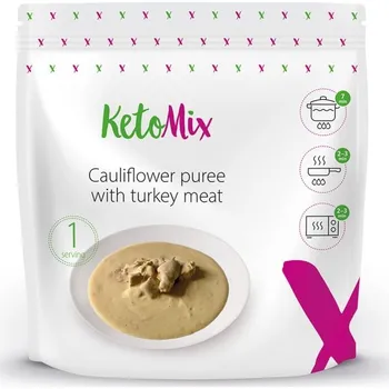 Hotové jídlo KetoMix Květákové pyré s krůtím masem 250 g