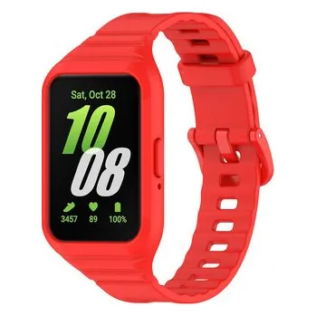 Chytré hodinky Řemínek s pouzdrem pro Samsung Galaxy Fit 3,Červená