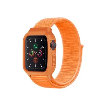 Chytré hodinky Nylonový set 2v1 pro Apple Watch 38/40/41/42(S10)mm,Oranžová