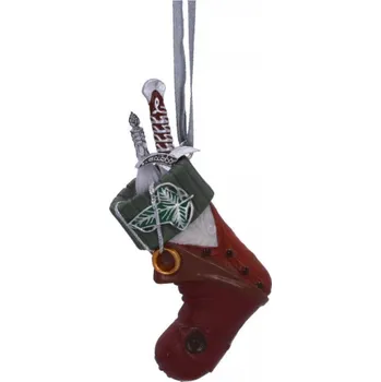 Polštář Pán prstenů vánoční ozdoba - Frodo 8 cm (Nemesis Now)