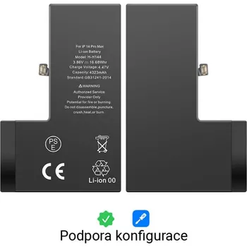 Baterie pro mobilní telefon Baterie iPhone 14 Pro Max 4770 mAh s podporou konfigurace - Genuine BT0164
