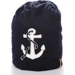 Bavlněná čepice s kotvou modrá uni
