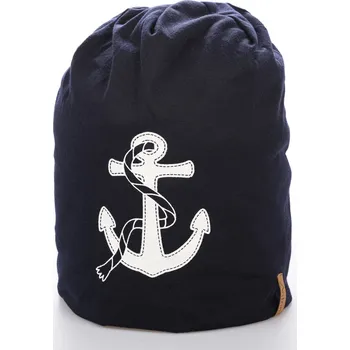 Dámské tričko Bavlněná čepice s kotvou modrá uni