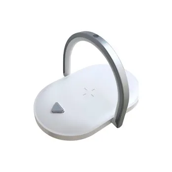 Lampička 3V1 bílá stolní lampa s bezdrátovou nabíječkou