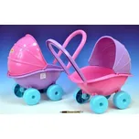 Teddies Kočárek plast hluboký růžový