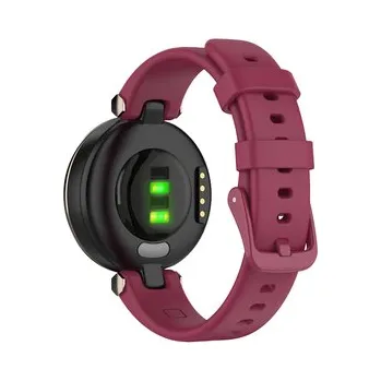 Příslušenství k chytrým hodinkám Silikonový řemínek s přezkou pro Garmin Lily,Fialovo-růžová