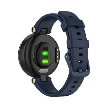 Příslušenství k chytrým hodinkám Silikonový řemínek s přezkou pro Garmin Lily,Tmavě modrá