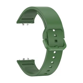 Chytré hodinky Jednobarevný řemínek pro Samsung Galaxy Fit 3,Tmavě zelená