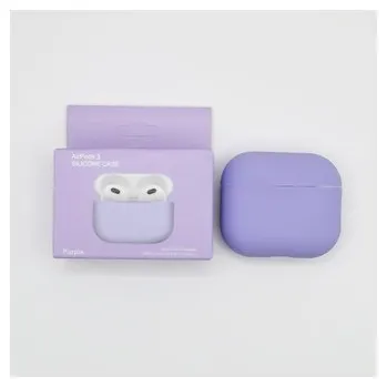 Příslušenství pro sluchátka Jednobarevný obal pro AirPods 3,Purple