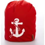 Bavlněná čepice s kotvou červená uni