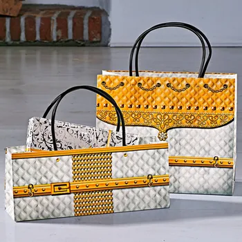 2 dárkové tašky zlatá