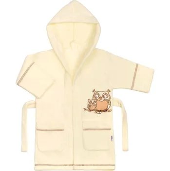 Dívčí župan Dětský župan Sovičky béžová 98