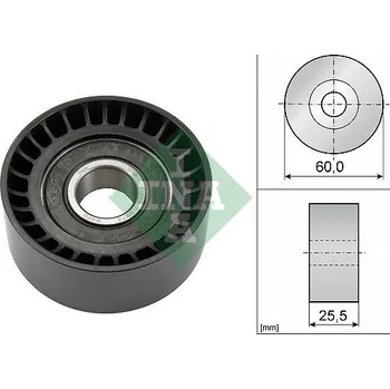 Vratná/vodicí kladka, klínový žebrový řemen Schaeffler INA 532 0243 10