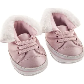 Antonio Juan 92004-7 Botičky pro panenku - tenisky růžové s kožíškem