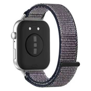 Chytré hodinky Sportnylon řemínek pro Huawei Fit 3,TmavěModro-Růžová