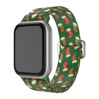 Chytré hodinky Vánoční řemínek se sponou pro Apple Watch 42/44/45/49mm,3