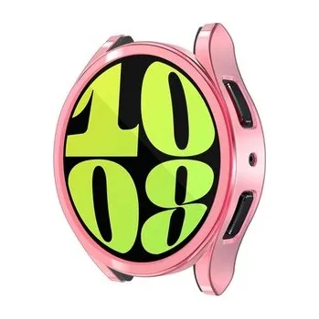 Chytré hodinky Ochranný silikonový kryt pro Samsung Galaxy Watch 6 Classic 47mm,Růžový