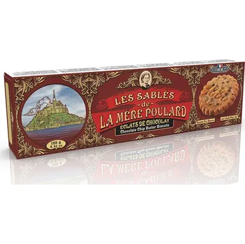 LA MÉRE POULARD Chocolate chip butter biscuits máslové sušenky 125 g