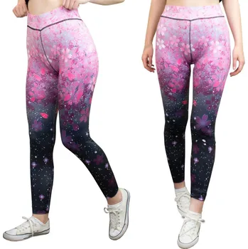 Dámské legíny Sportovní legíny na jógu růžová S/M