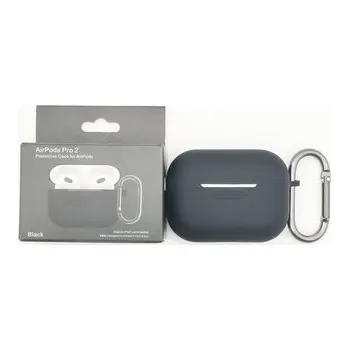 Příslušenství pro sluchátka Jednobarevný obal s karabinou pro AirPods PRO / 2 PRO,Black
