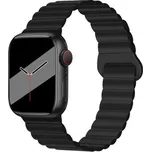 Silikonový magnetický řemínek pro Apple Watch 38/40/41/42(S10)mm,Černá