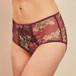 3 kalhotky Růže bordó, černá, béžová L