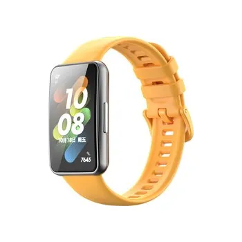 Chytré hodinky Jednobarevný náhradní řemínek pro Huawei Band 7,Tmavě žlutá,Huawei Band 7