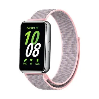 Příslušenství k chytrým hodinkám Nylonový řemínek pro Samsung Galaxy Fit 3,Pískově růžový