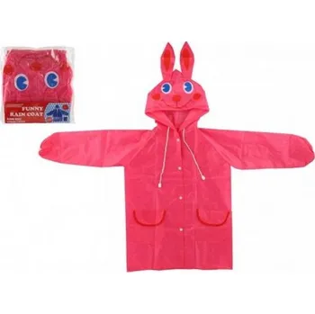 Pláštěnka Pláštěnka dětská králík velikost 110-120cm růžová