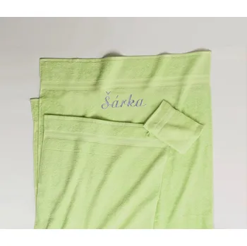 Ručník Froté ručník s výšivkou anýzová 50 x 100 cm