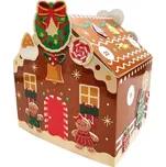 Skládací adventní kalendář papírový - perníková chaloupka