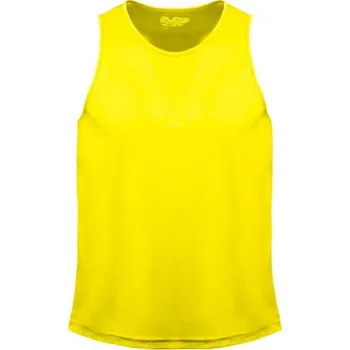 Pánské tílko Just Cool Sportovní nátělník Neoteric se zaobleným zadním lemem Barva: žlutá sluneční, Velikost: L JC007